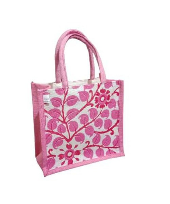 Jute Lunch Bag With Print