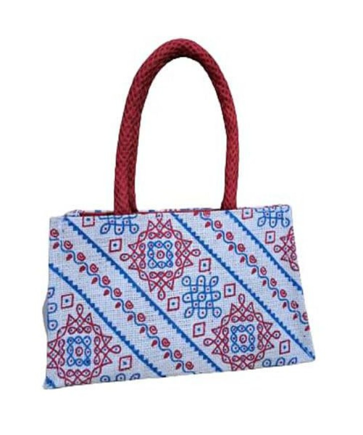 Silk Tote Bag With Kalamkari Fabric Trimming - Byhand I Indian Ethnic Wear  Online I Sustainable Fashion I Handmade Clothes